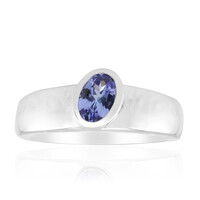 Zilveren ring met een tanzaniet (Pallanova)