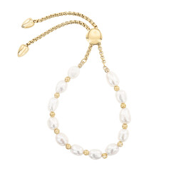 Armband met Witte zoetwater kweekparels