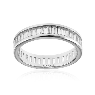 Zilveren ring met zirkonen