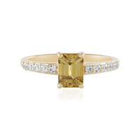 Gouden ring met een Gele Zirkoon