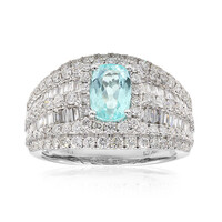 Gouden ring met een Paraiba toermalijn (CIRARI)