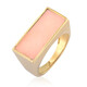 Zilveren ring met een roze opaal (de Melo)