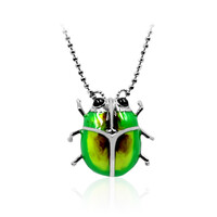 Zilveren halsketting met zwarte spinelstenen (Dallas Prince Designs)