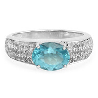 Zilveren ring met een Blauwe apatiet
