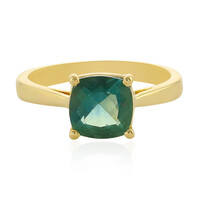 Zilveren ring met een Belgian Teal Fluoriet