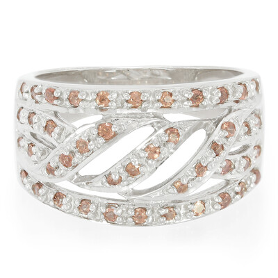 Zilveren ring met Mozambique granaten