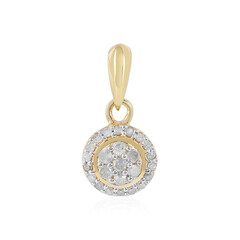 Zilveren hanger met I2 (I) Diamanten