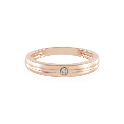 Gouden ring met een VS2 bruine diamant