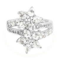 Zilveren ring met Himalaya berilstenen
