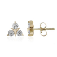 Gouden oorbellen met I2 (H) Diamanten (de Melo)