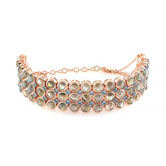 Zilveren armband met Koperen Minary Labradorieten (KM by Juwelo)