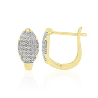 Gouden oorbellen met Diamanten SI2 (G)