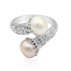 Zilveren ring met een zoetwater kweekparel (TPC)