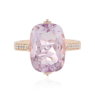 Zilveren ring met een lavendel amethist