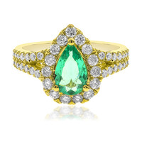 Gouden ring met een Columbiaanse smaragd (CIRARI)