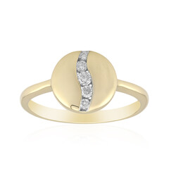 Gouden ring met een Diamant SI1 (G)
