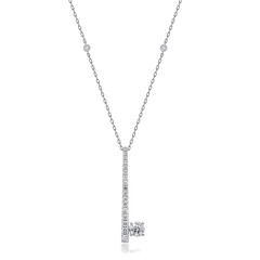 Gouden halsketting met een SI2 (H) Diamant (CIRARI)