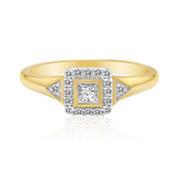 Gouden ring met een Diamant SI1 (G)