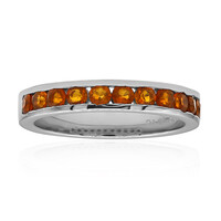 Zilveren ring met Madeira citrienstenen