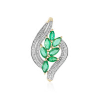 Gouden hanger met Zambia-smaragdstenen (SUHANA)