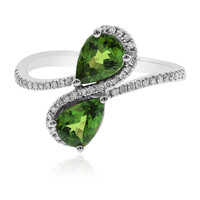 Gouden ring met AAA Tsavorieten (CIRARI)