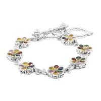 Zilveren armband met saffieren (Dallas Prince Designs)