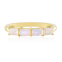 Zilveren ring met Welo-opalen