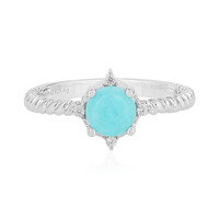 Zilveren ring met een amazoniet