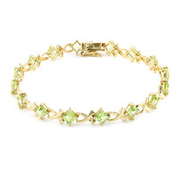 Zilveren armband met peridoots