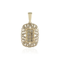 Gouden hanger met SI2 Champagne Diamanten