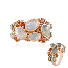 Zilveren ring met Koperen Minary Labradorieten (KM by Juwelo)