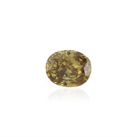 Edelsteen met een gele SI2 diamant 0,18 ct