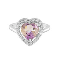 Zilveren ring met een Anahi Ametrien