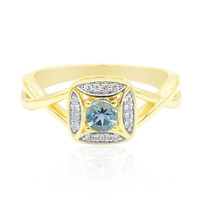 Gouden ring met een Santa Maria Afrikaanse Aquamarijn