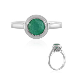 Zilveren ring met een Columbiaanse smaragd