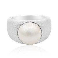 Zilveren ring met een Mabe parel (TPC)