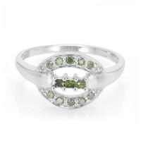 Zilveren ring met Fancy diamanten