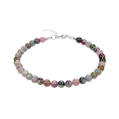 Zilveren armband met toermalijnen