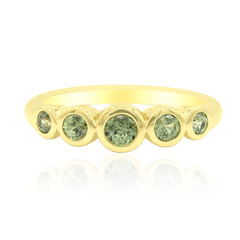 Gouden ring met een Madagaskar Demantoid (John Ferry)