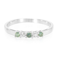 Zilveren ring met Braziliaanse alexandrieten