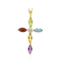 Zilveren hanger met een amethist
