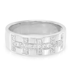 Zilveren ring met zirkonen