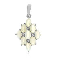 Zilveren hanger met Welo-opalen