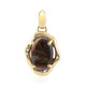 Gouden hanger met een vuur agaat