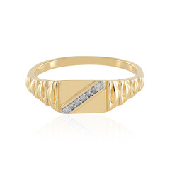 Zilveren ring met I2 (I) Diamanten