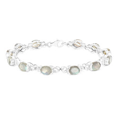 Zilveren armband met labradorieten