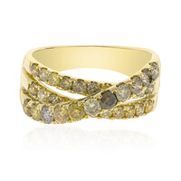 Gouden ring met SI2 Fancy Diamanten (CIRARI)
