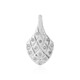 Zilveren hanger met I4 (J) Diamanten