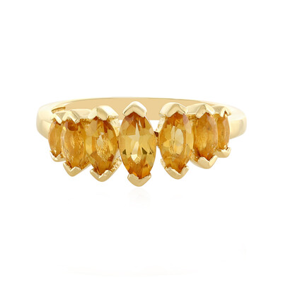 Zilveren ring met een citrien