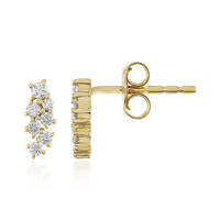 Gouden oorbellen met Loepzuivere (F) Diamanten (LUCENT DIAMONDS)
